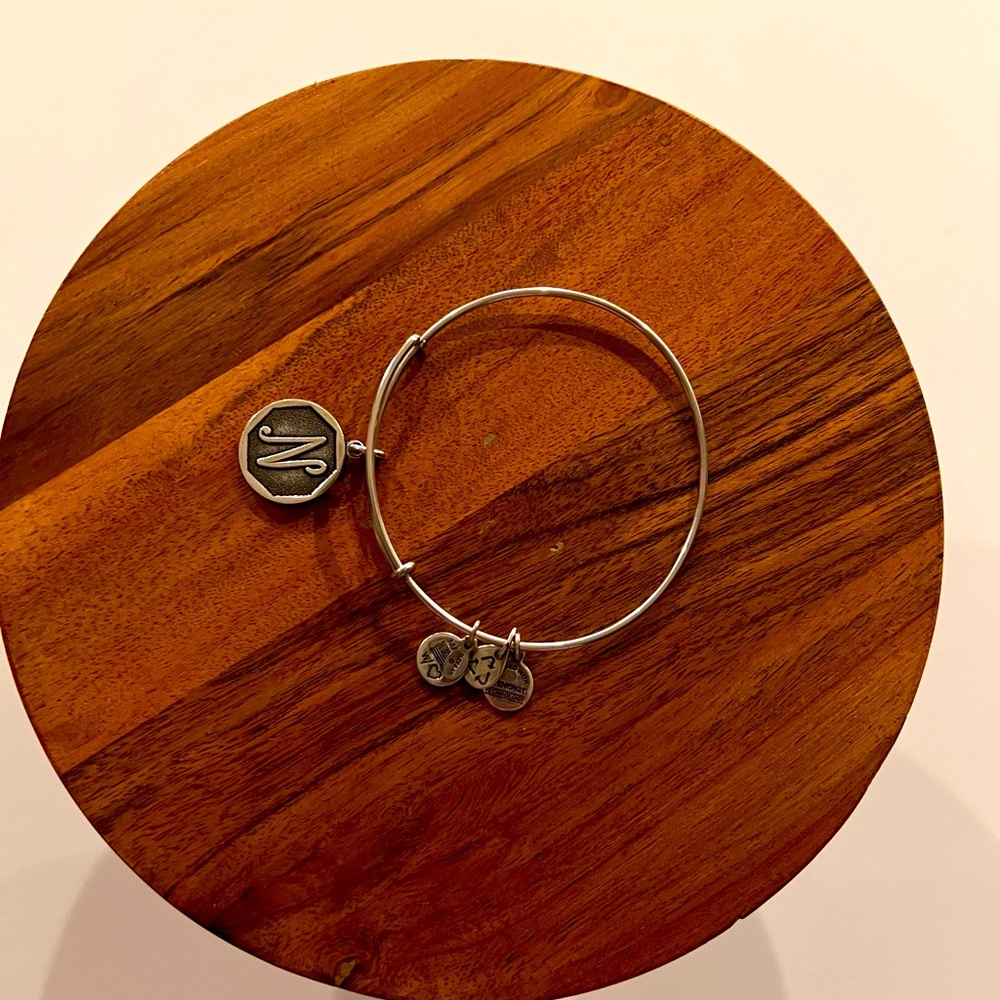 Alex and Ani Initial “N” bangle bracelet